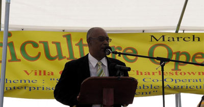 Premier of Nevis, Hon. Joseph Walcott Parry at Agricultural Fair