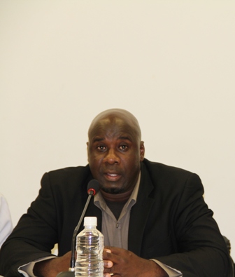 Senior Minister of Physical Planning and the Environment in the Nevis Island Administration Hon. Alexis Jeffers