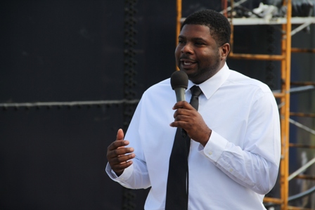 Junior Minister responsible for Public Utilities Hon. Troy Liburd at Camps