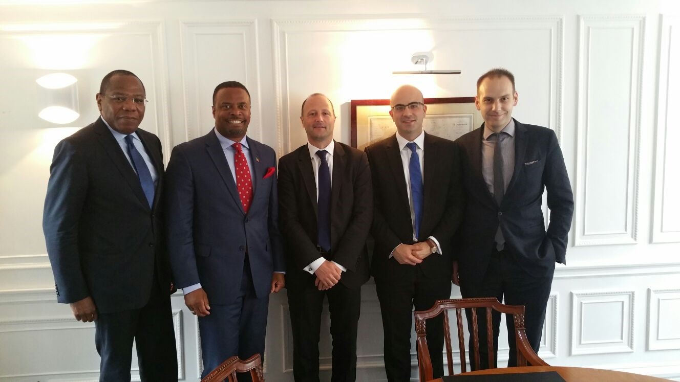 Hon. Brantley after meeting with John Jones QC of Doughty Street Chambers International