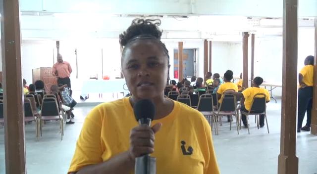 Library Technician at the Nevis Public Library Services Glenda Claxton