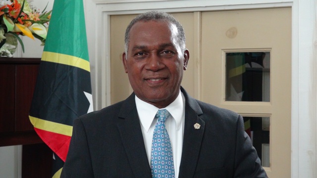Premier of Nevis Hon Vance Amory at the Nevis Island Administration Building at Bath Hotel on January 15, 2015