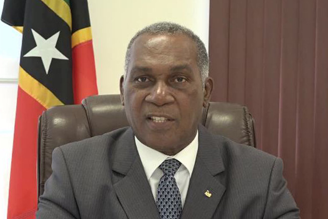 Hon. Vance Amory, Premier of Nevis and Minister of Education in the Nevis Island Administration speaking on the overall results for the 2017 overseas examinations at his Pinneys Estate office on September 01, 2017