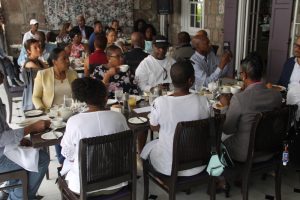 Members of the St. Kitts and Nevis Diaspora at the Premier’s Business Breakfast at Montpelier Plantation and Beach Club on Thursday, June 28, 2018