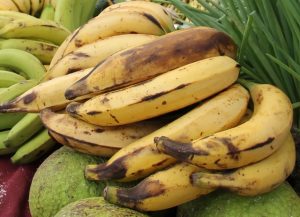 A bunch of plantains growing at a local farm on Nevis (file photo)