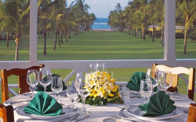 The view from the Great House looking towards the Atlantic Ocean at the award-winning Nisbet Plantation Beach Club at Newcastle in Nevis (photo courtesy Nisbet Plantation Beach Club)