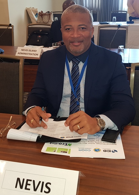 Hon. Spencer Brand, Minister responsible for Water Services in the Nevis Island Administration (NIA), pledged to continue to work with regional and international partners to make the water sector on Nevis climate resilient.