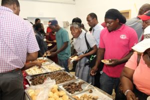 Invited guests at the ceremony to commission a new Processing Wing at the Abattoir at Prospect on October 17, 2018, touring the facility and sampling products