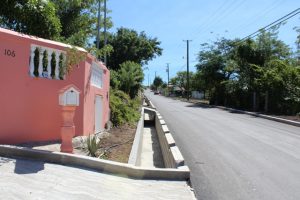 The first section of Phase One in the Brown Hill Road Rehabilitation Project on October 31, 2018
