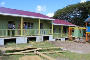 Ongoing work by the Public Works Department on the at the Ivor Walters Primary School expansion project on November 01, 2018