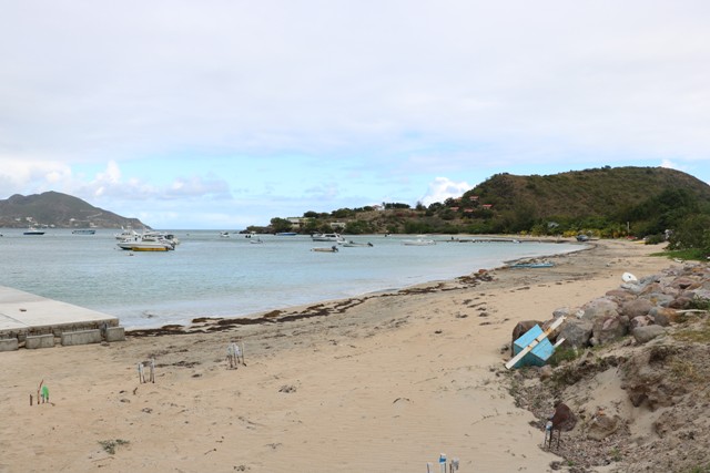 The existing area at Oualie Bay where water taxis operate