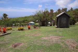 A section of the Nevis Heritage Village at Fothergills