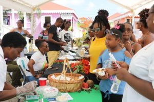 More patrons attending the 5th annual St. Kitts and Nevis Restaurant Week Tasting Showcase at the Artisan Village hosted by the Ministry of Tourism on July 20, 2019