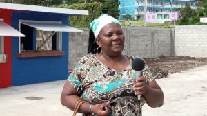 Ms. Deloris Weekes of Hanley’s Road in Gingerland at the multi-purpose facility at Gingerland on November 25, 2019