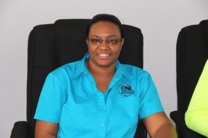 Ms. Annmarie Goulbourne, Senior Environmental Analyst of Environmental Solutions based in Jamaica, at a meeting at the Nevis Island Administration’s conference room in Charlestown on January 14, 2020