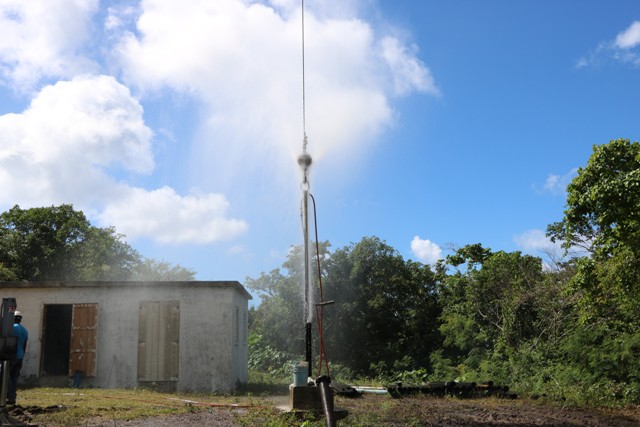 Ongoing work to redevelop a water well at Hamilton on January 16, 2020