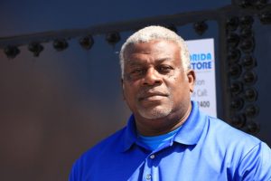 Mr. Floyd Robinson, Manager of the Water Resource Management Department on Nevis, at the Hamilton Reservoir site on February 19, 2020