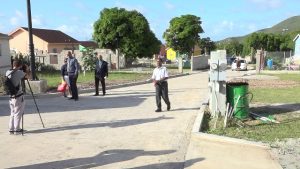 A section of the new road constructed by the Nevis Housing and Land Development Corporation in Phase 2 at Colquhoun Housing Development in Colquhoun Estate on February 13, 2020