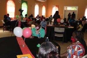 A section of prospective teachers at the opening ceremony of the two-week annual Prospective Teacher’s Course, 2020 at the Jessups Community Centre on July 13, 2020