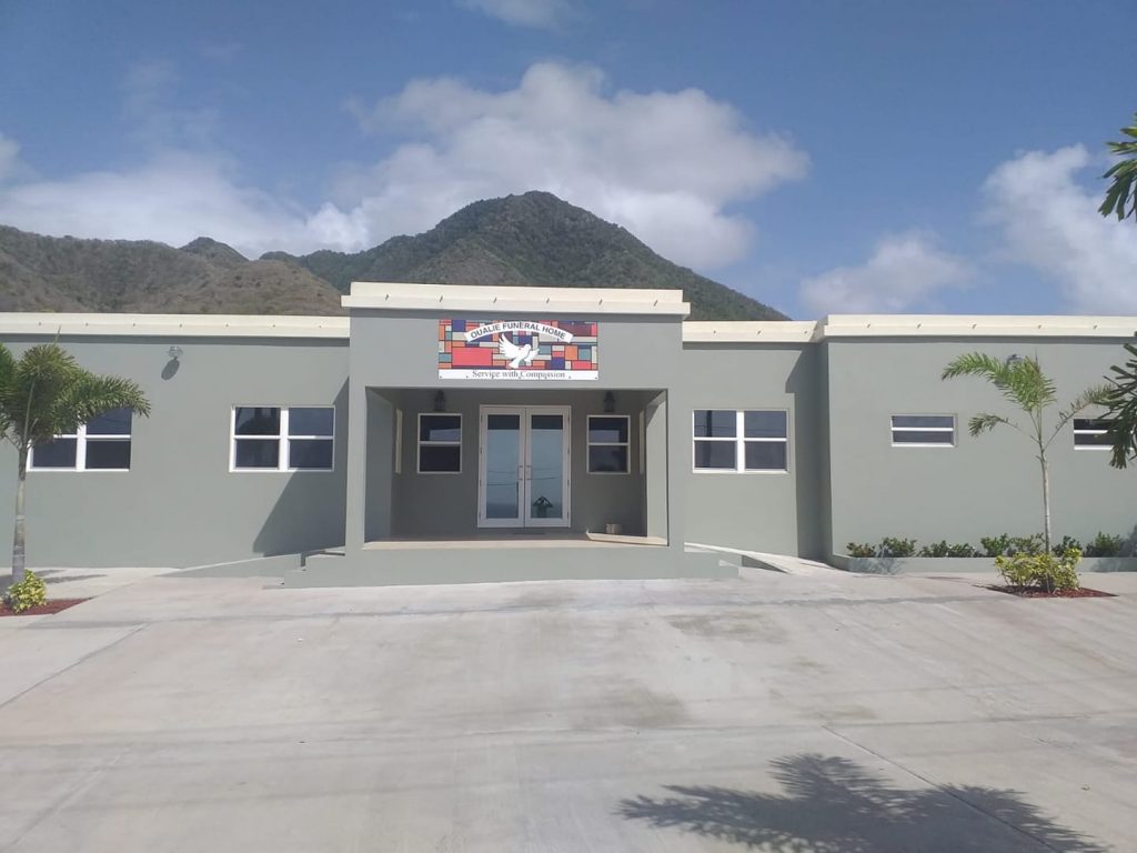 The Oualie Funeral Home & Crematory at New River in the Parish of St. James in Nevis
