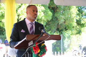 Hon. Mark Brantley, Premier of Nevis and Minister of Finance in the Nevis Island Administration at the commissioning ceremony for the new multimillion-dollar New Castle Police Station and Fire Unit on December 03, 2020
