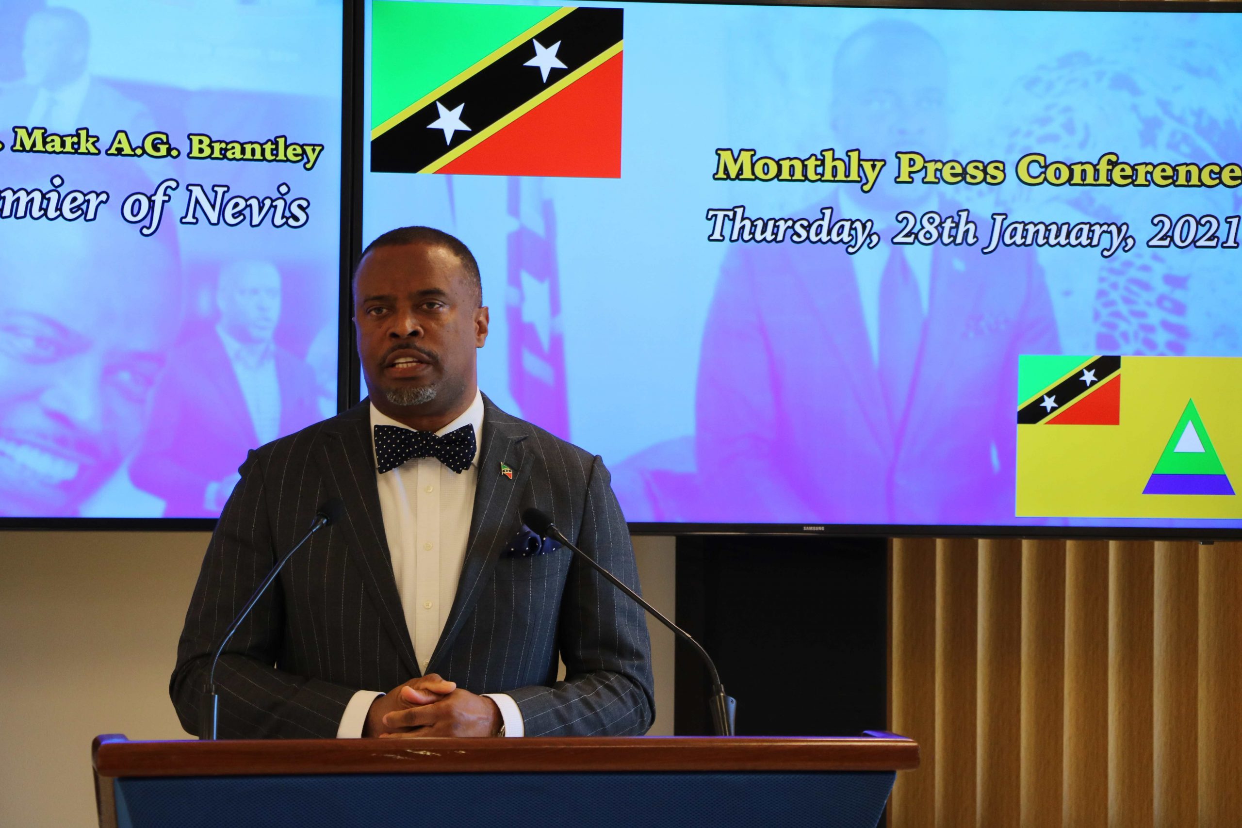 Hon. Mark Brantley, Premier of Nevis and Minister of Health and Tourism in the Nevis Island Administration