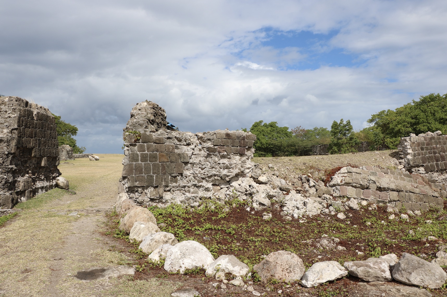 Some of the walls at Fort Charles