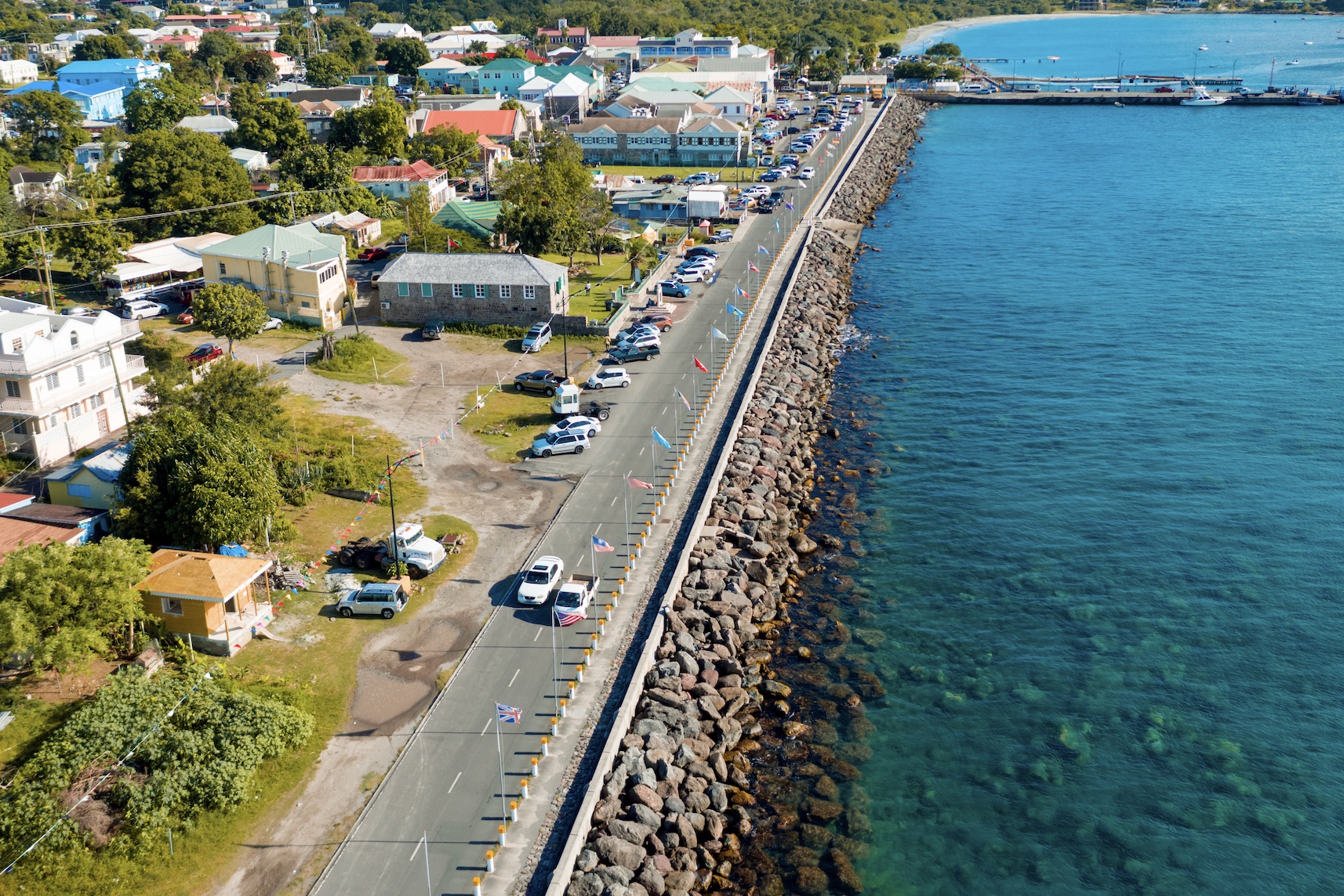 A section of Charlestown the capital of warm and friendly Nevis where the Caribbean Sea laps at her doorstep (photo provided)