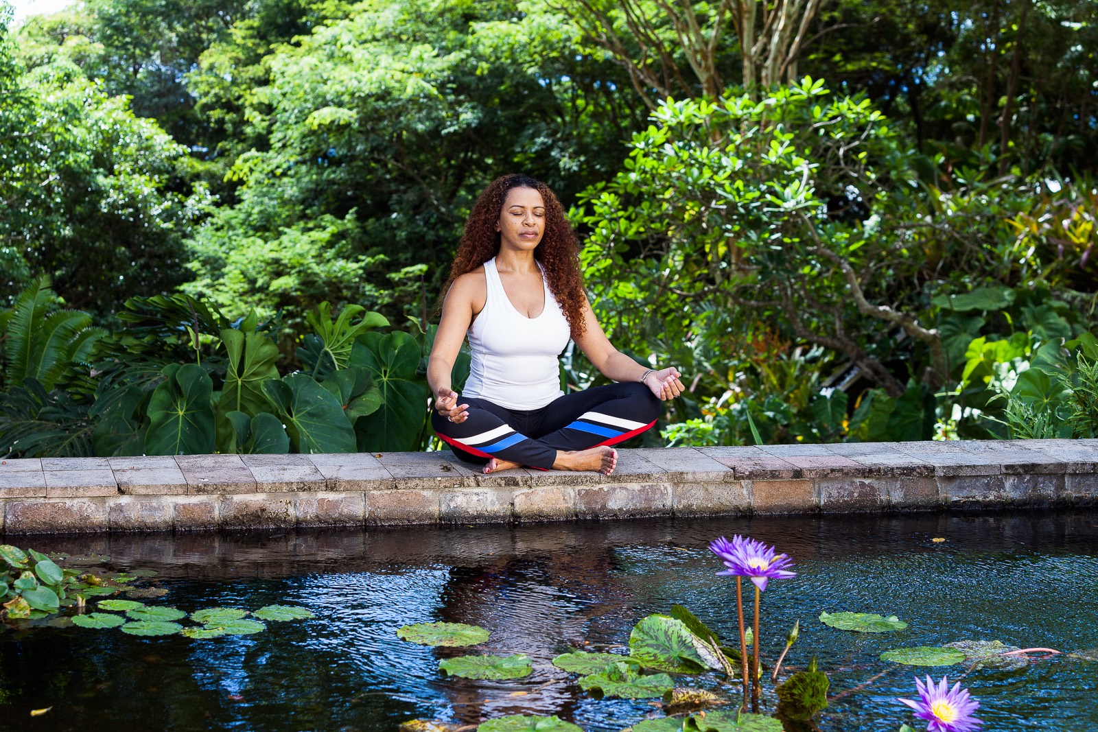 Meditating somewhere on Nevis (Photo provided)