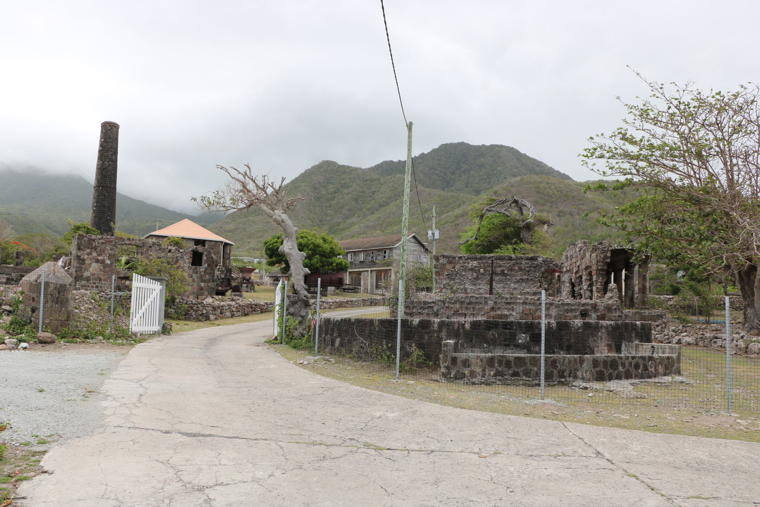 A section of the new fence installed by the Ministry of Tourism at the New River Heritage Site in Gingerland