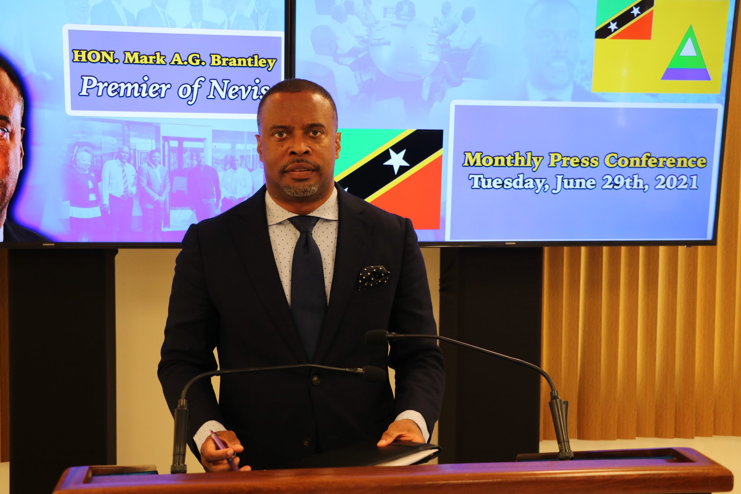 Hon. Mark Brantley, Premier of Nevis (file photo)