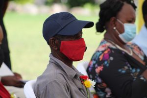 Mr. Austin Browne of Brown Hill, an Independence Day honoree at the Awards Ceremony at Government House on September 20, 2021