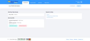 The Nevis Water Department’s ePay dashboard page