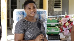 Ms. Anmarieta Staines a member of the St. Kitts and Nevis Bar Association at the Flamboyant Nursing Home on November 22, 2021