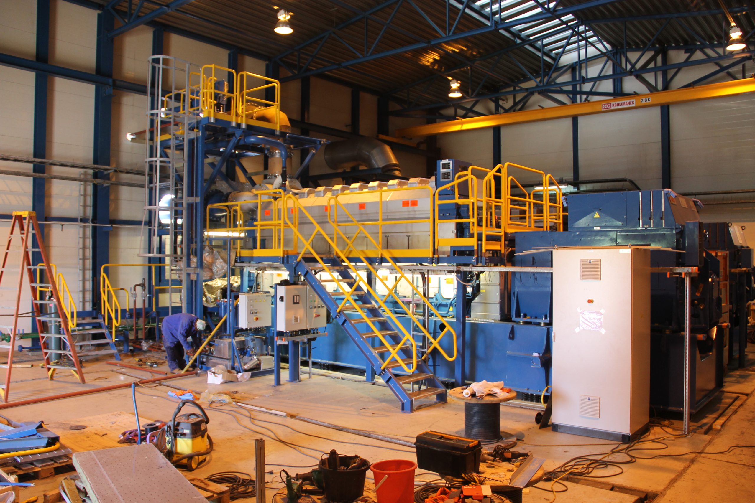 The second 3.85 megawatt Wӓrtsilӓ generator installed in 2017 similar to the new unit being installed at the Nevis Electricity Company Limited Prospect Power Plant (file photo)