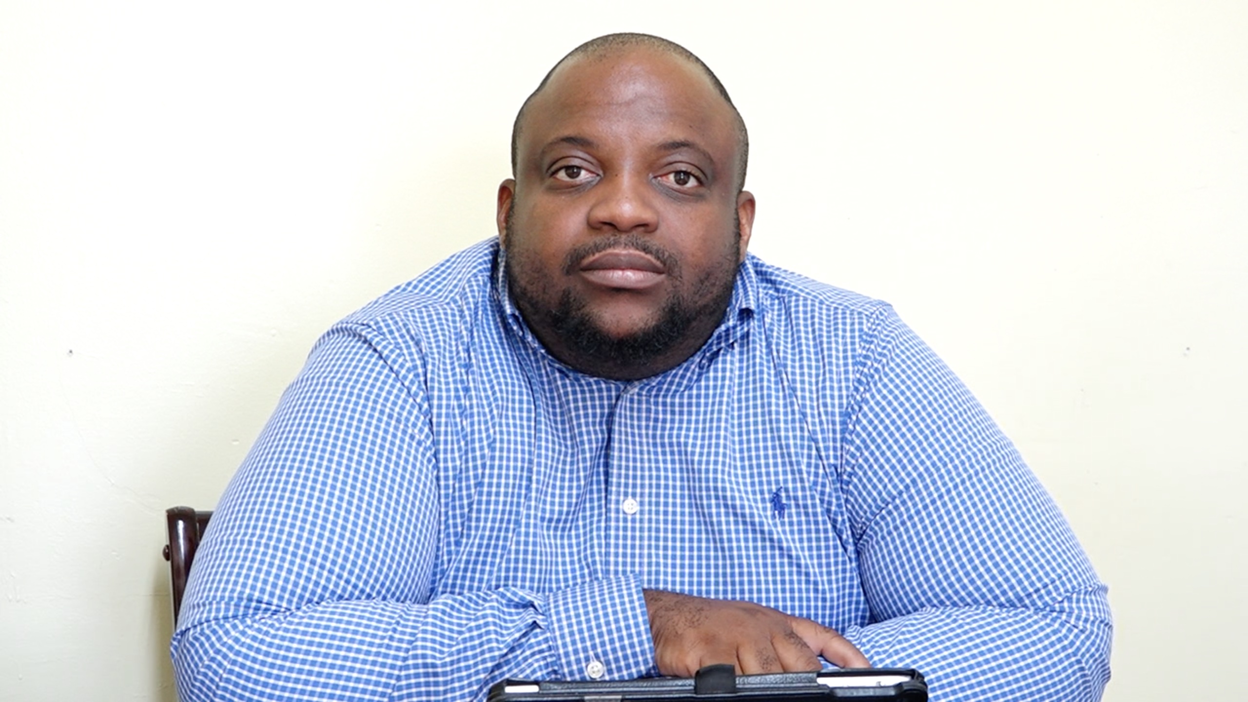 Rev. Ron Daniel, Chairman of the Nevis Evangelical Association at the Department of Information on November 23, 2021