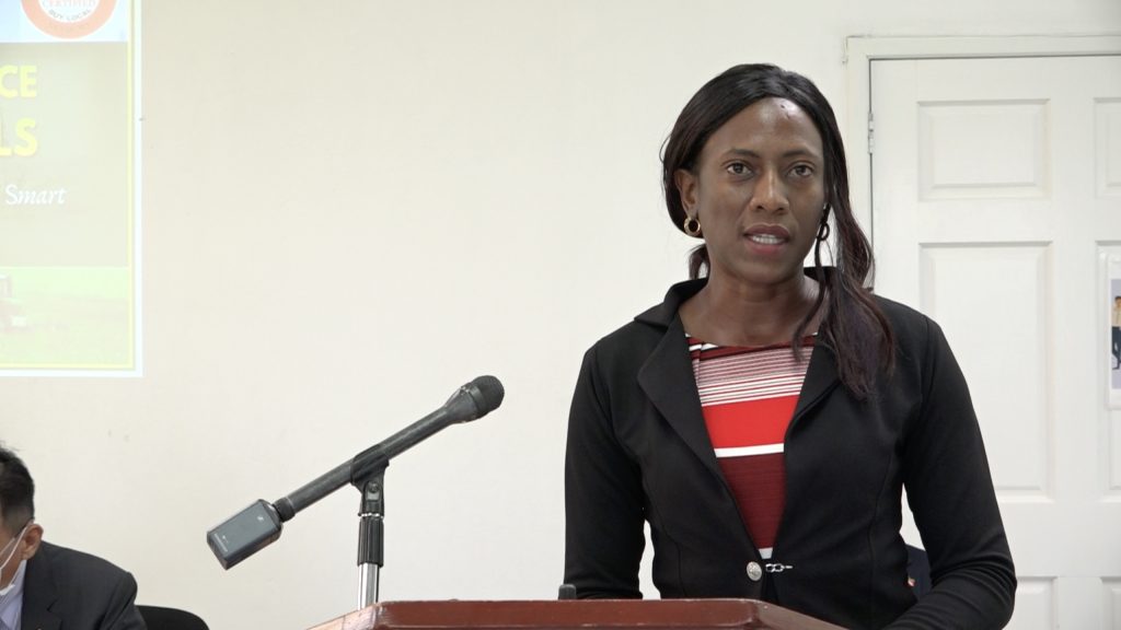 Ms. Shelisa Martin-Clarke, Permanent Secretary in the Ministry of Health and Gender Affairs, at the Opening Ceremony for the Ministry’s Agri-preneur Conference, in collaboration with the Ministry of Agriculture at the GMBC Building on August 23, 2022