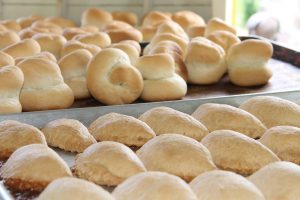 Another demonstration of preparing food the traditional way – freshly baked hot ringtop bread and coconut tarts out of a box oven, at the Nevisian Heritage Village on Fothergills Estate in Gingerland (file photo)