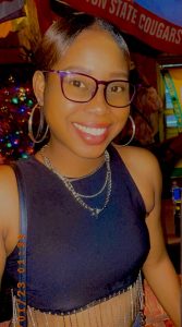 Ms. Purple Gumbs of Barnes Ghaut, Founder of the Purplez Party Palooza, a community-based organisation on Nevis